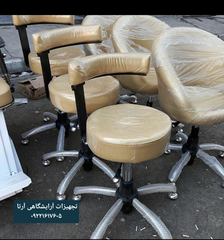 صندلی تابوره مدل زیمنسی نشیمن فوم سرد
