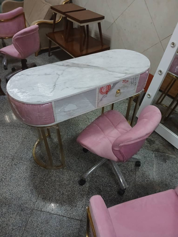 میز ناخن پایه فورتیک بغل پارچه تک نفره ۴۵×۱۲۰ صفحه ام دی اف